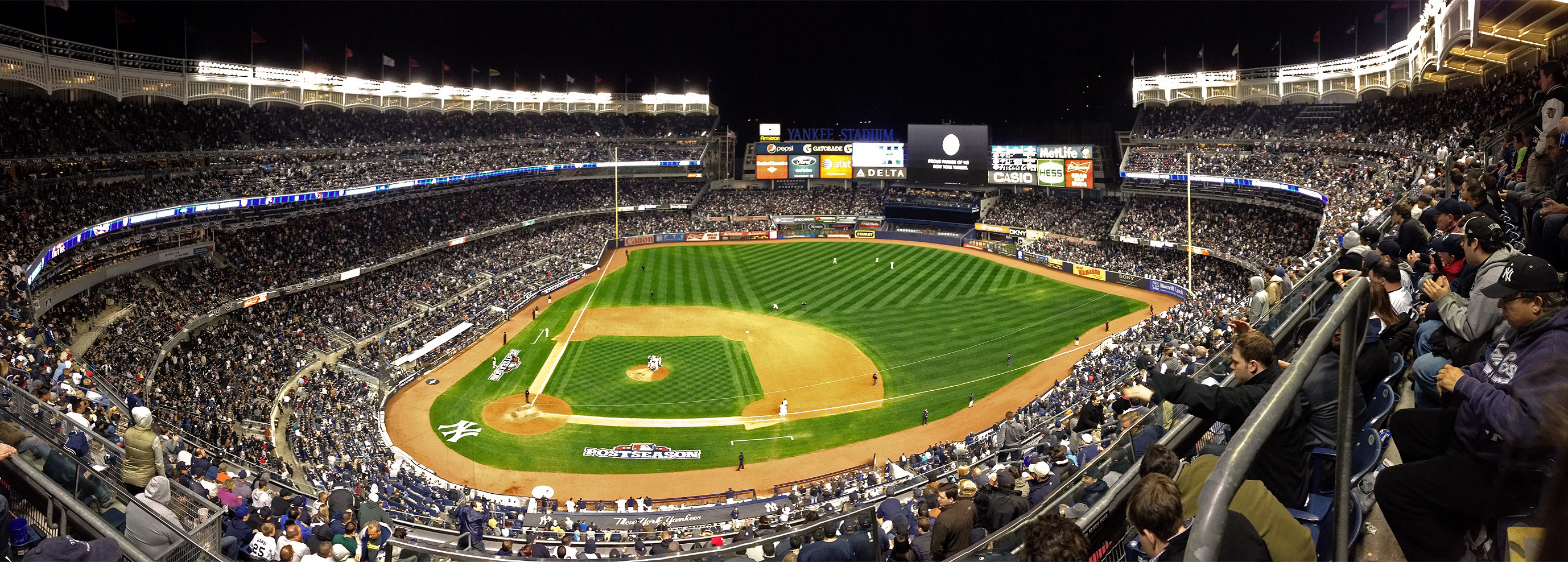 yankee stadium at night wallpaper